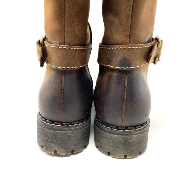 V-Italia - Alps 1072 - Brown tall leather shearling lined winter boots - Picture 5 of 9